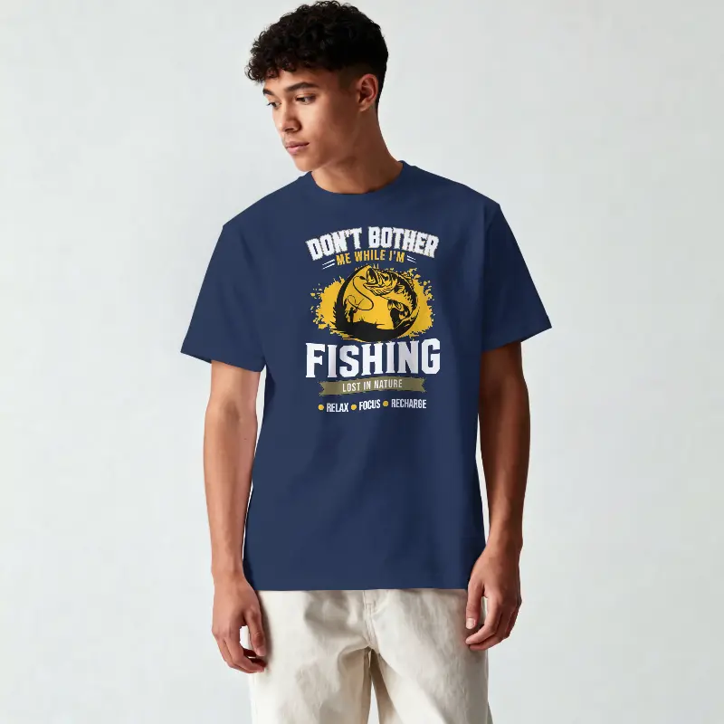 Don’t Bother I’m Fishing  Premium Graphic T-Shirt - product photo