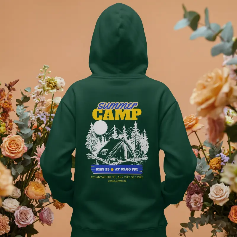 Summer Camp Hoodie in Green - product photo