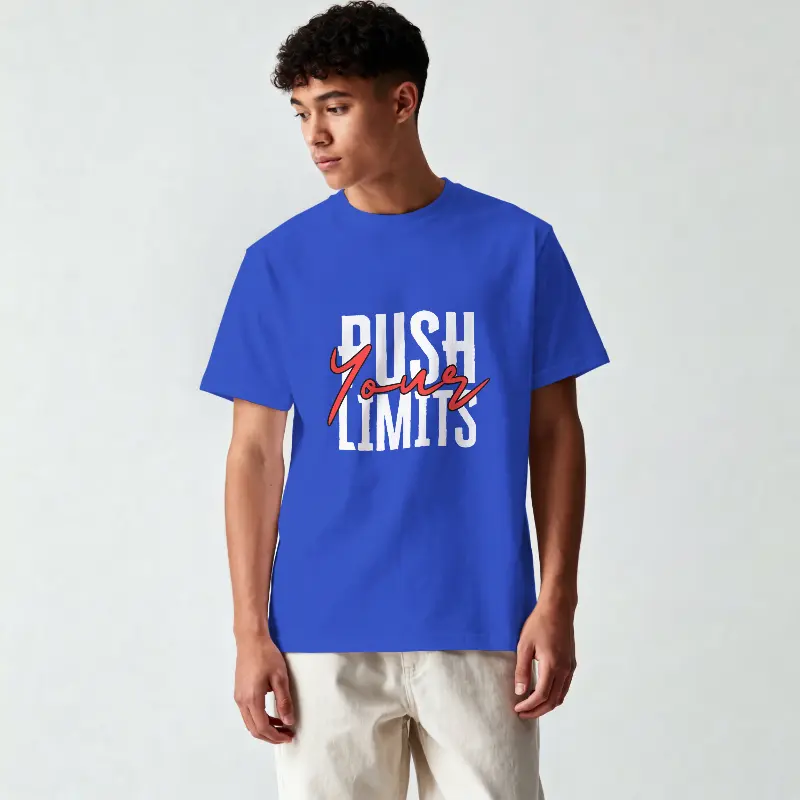 Push Your Limits T-shirt in Blue - product photo