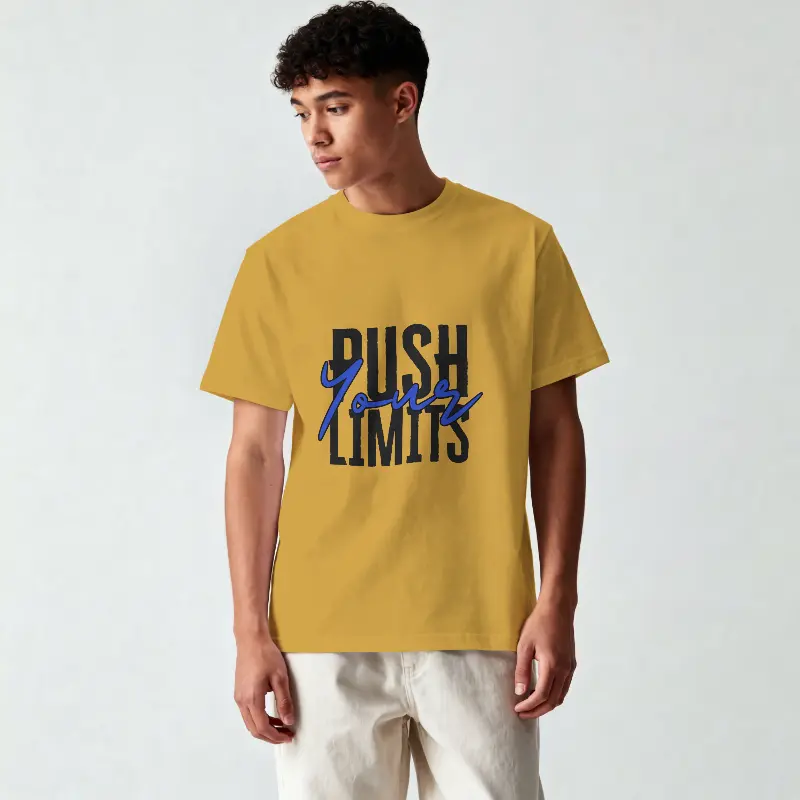 Push Your Limits T-shirt in Tan America - product photo