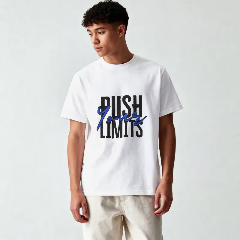 Push Your Limits T-shirt in White - product photo